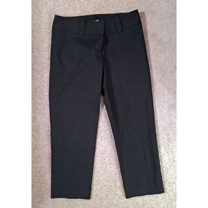 Ann Taylor Lindsay Stretch Black Capri Pants